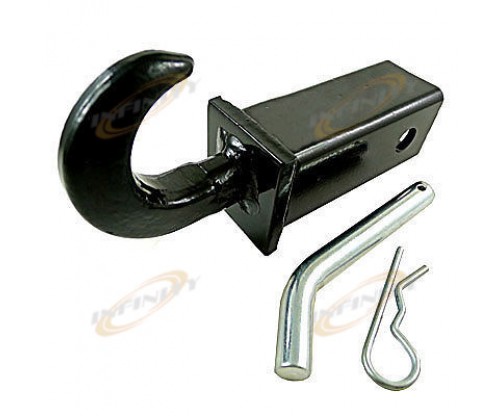 2" Receiver Mount Tow Hook + Pin 10,000LB Trailer RV Trucks Boats Towing
